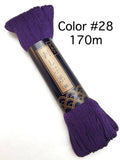 Yokota - Cotton Sashiko Thread 170m Skein - #28 Eggplant Purple