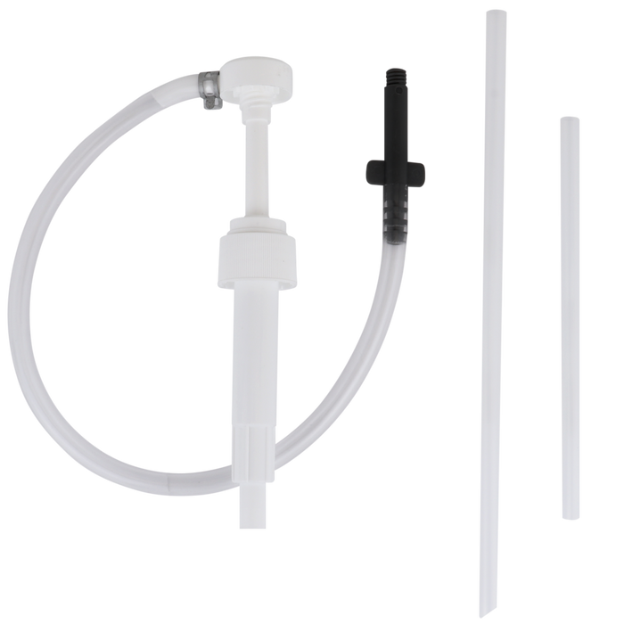 ZE1021 – Hand Pump for Quart Bottles with Plastic Hands-Free Adapter (28mm neck).