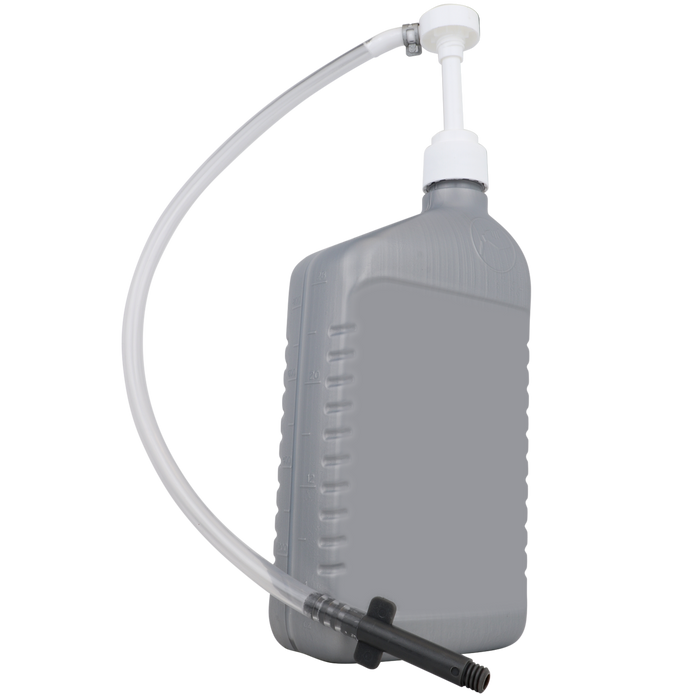 ZE1021 – Hand Pump for Quart Bottles with Plastic Hands-Free Adapter (28mm neck).