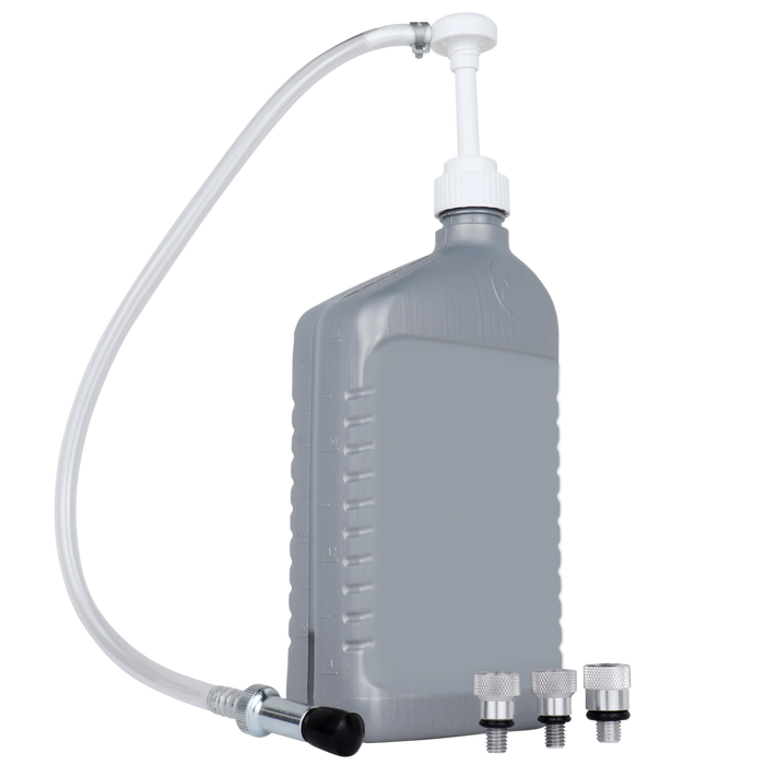 ZE1022 – Hand Pump for Quart Bottles with Marine Thread Adapter (28mm neck).
