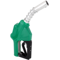 ZE1549 - Green Fuel Nozzle with Curved Spout (3/4) Inlet