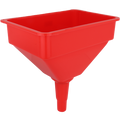 ZE764 - Polyethylene Funnel with Screen- 10 inch X 7 inch top