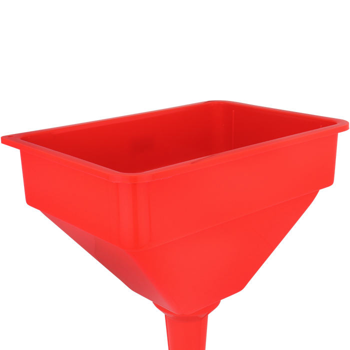ZE764 - Polyethylene Funnel with Screen- 10 inch X 7 inch top