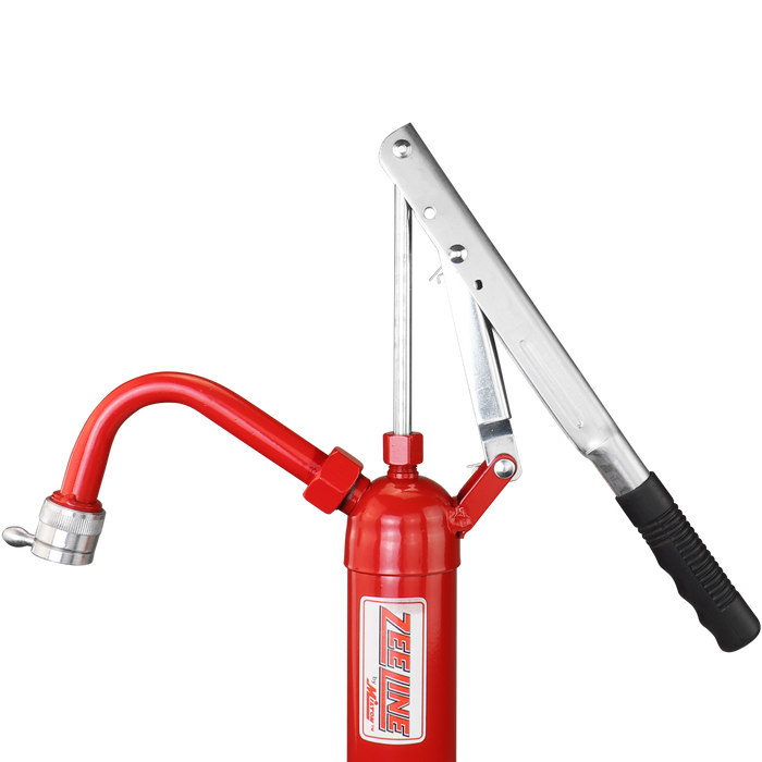 ZED-S1 - Hand Operated Lever Drum Pump, All Steel Body with Non-Drip Spout (1 Gallon Per 9 Strokes)